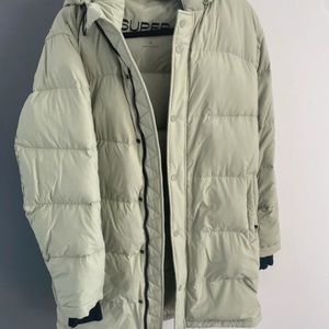 Aritzia super puff coat color light mint